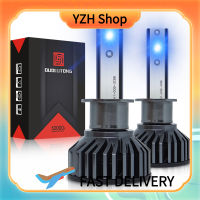 YZH Shop หลอดไฟไฟหน้ารถมอเตอร์ไซค์แบบ Led F2 1คู่6500K Ip67กันน้ำ9005/9006 / H1 / H7/H11ชิ้นส่วนไฟตัดหมอกอัตโนมัติ