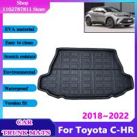 แผ่นรองสัมภาระรถยนต์ AX10 C-HR 2018 CHR อุปกรณ์เสริมสำหรับ Toyota C HR แผ่นรองท้ายรถ2022 2021 2020 2019