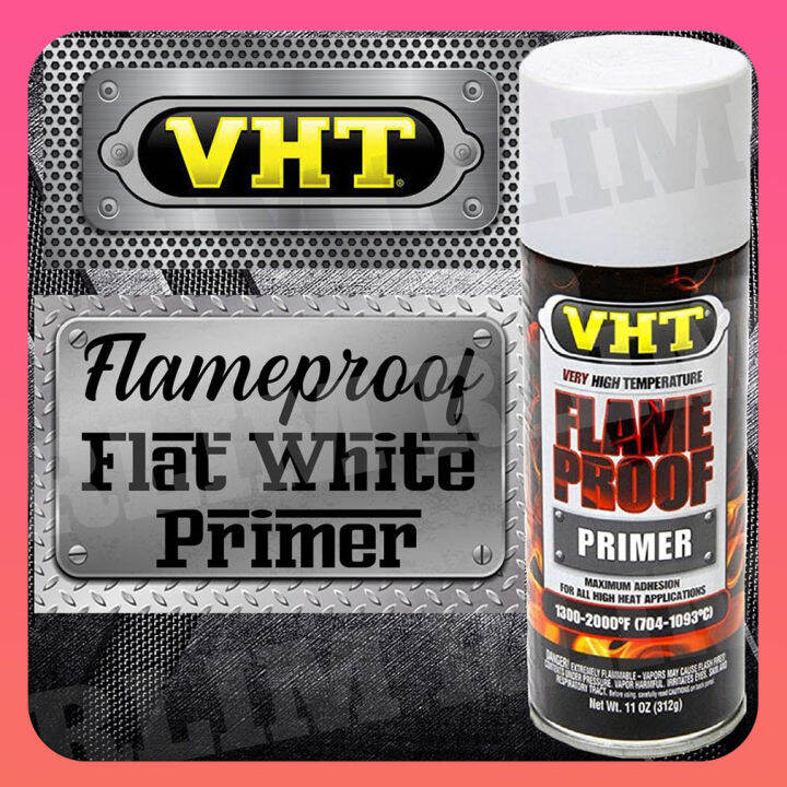 VHT Flameproof FLAT WHITE PRIMER Spray Paint Spraypaint Car Automotive