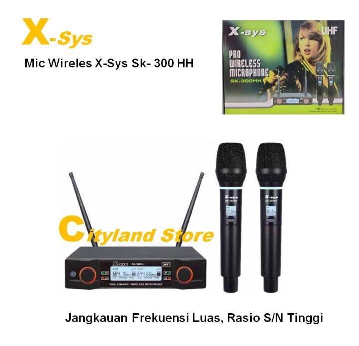 Mic Wireless XSYS SK 300 HH 2Mic Handle/ Mic XSYS SK 300 HH Lazada
