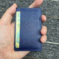 Spot card bag ultra-thin leather card bag with card slot mini wallet bank card credit card bag for men and women