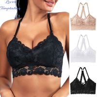 คนรักการ®เสื้อกั๊ก Bra Push Up Laciness Wire Free Hollow Out Women Bra For Daily Wear