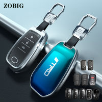 ZOBIG โลหะผสมสังกะสีแก้วฝาครอบกุญแจรถพวงกุญแจสำหรับ Toyota Corolla Camry Cross Highlander Alphard Vellfire Original Key รีโมทคอนโทรล Shell