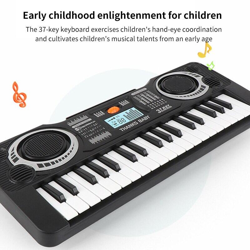 37 Keys Digital Music Electronic Keyboard Key Board Electric Piano for Child 