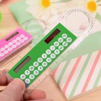 Useful Solar Ruler Calculator Portable Solar Ruler Interesting 3 in 1 10cm Length Solar Card Ruler  Shock-proof Calculators