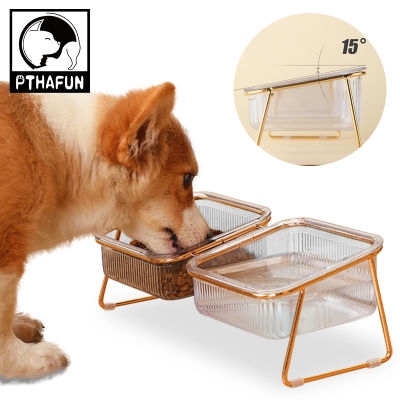 Feeder Dog Food Bowl Dog Bowl Cat Feeder Iron Frame Cat Dog Drinking Water Feeding Bowl Suitable for Small Medium-Sized Dogs