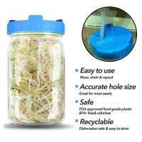 Plastic Sprouting Lid Mesh Cover for 86mm Wide Mouth Mason Sprout Jars Strainer