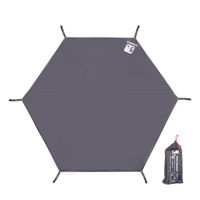 Hexagonal Tent Tarp Waterproof Hexagonal Ground Cloth Ground Sheet Mat With 6 Tent Stakes For Camping Hiking Picnic Backpacking.