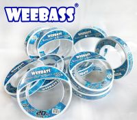 สายช๊อค Weebass Shock Leader ขนาด 20-30-40-50-60ปอนด์ ยาวม้วลละ 50ม. สายสีขาวใส ลดความระแวงของปลาได้ดี เหนียวนุ่ม เข้าเงื่อนได้แข็งแรง