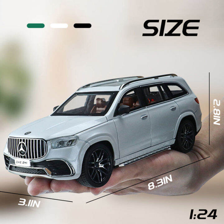 rum-1-24-scale-mercedes-benz-gls63-amg-alloy-car-model-light-sound-effect-diecast-car-toys-for-boys-baby-toys-birthday-gift-car-toys-kids-toys-car-model-car-boys-toys-model-collection-hot-wheel