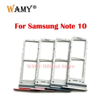 ใหม่ซิมการ์ด Micro SD ซ็อกเก็ตสล็อตถาดอ่านอะแดปเตอร์สําหรับ Samsung Galaxy Note 10 Lite Plus Note10 เปลี่ยน