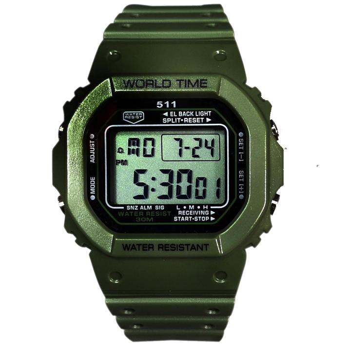 Techno Active World Time Digital Sport Watch Green Lazada PH