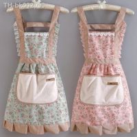 ☢✶ Cotton Canvas Floral Style Home Kitchen Fashion Apron Cooking Female Adult Waist Thin Breathable Male Work