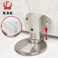 On Sale KAK Magnetic Door Stopper Punch-Free Adjustable Zinc Alloy Door Holder Hidden Door Stop Floor Mounted Stop Door Hardware 6 Color