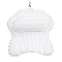 Neck Comfort Bathtub Pillow Suction Cup Air Mesh Head Neck Back Shoulder Support Shower 3D Ventilation SPA Bathtub Pillow