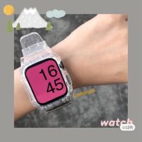 ☝สาย iwatch series appl.e watch 6 SE 5 4 3 38 มิลลิเมตร 42 มิลลิเมตร 2in1 เคส สายแอปเปิ้ลวอช watch 40mm 44mm❂