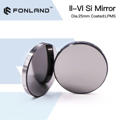 FONLAND II-VI Si Mirror Dia.20/25/30mm Thk.3mm 10.6um LPMS Coating for CO2 Laser Engraving Cutting Machine