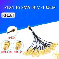 5PCS RP-SMA to U.FL IPEX MHF4 Pigtail Cable Antenna for NGFF M.2 9260 9560 8265 NGW with antennas for Wifi wireless card/router