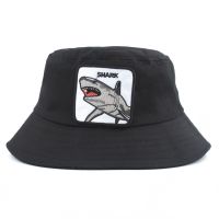 2021 New Fashion Panama Bucket Hats Men Women Summer Fishing Hat Shark Embroidery Animal Hip Hop Cap Bob Hat chapeau