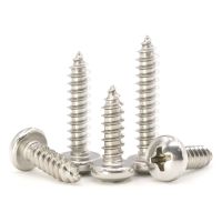 Pan Head Screw Cross Phillips Metric Threaded Round Head Self Tapping Bolt 304 Stainless Steel M3 M3.5 M4 M5