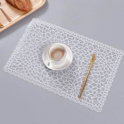 【CC】✿☒  Imitation Placemat Coaster Soft Anti-slip Dish Mug Cup Table