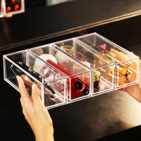 Multi-function Organiser Cosmetic Storage Box Transparent Acrylic Lipstick Makeup Brush Glasses Stationery Office Pen Case