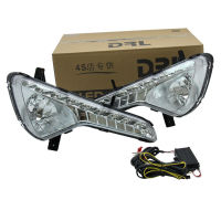 ไฟขับขี่กลางวัน LED ส่องสว่างตอนกลางวันสำหรับรถยนต์ Kia Sportage R - Ten Pics สัญญาณไฟ2010-2013