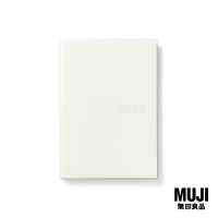 2024 มูจิ สมุดแพลนเนอร์รายเดือน/สัปดาห์ A5 - MUJI Vertical Monthly/Weekly Planner A5 (White)
