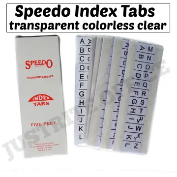 Shop Index Tab Transparent with great discounts and prices online