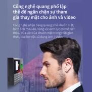 Máy Chấm Công Quét Vân Tay Và Nhận Dạng Khuôn Mặt Deli - Màn Hình 2.8inch