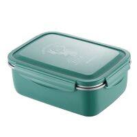 ∋▫◙ 350ML Insulated Bento Boxes Lunch Food Boxes Stainless Steel PP Material for Adults Children Office School Outdoor Use