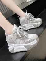 【Ready】? height-cre womens shoes for people 23 hot new d shoes autumn tile thick-soled platform sneakers