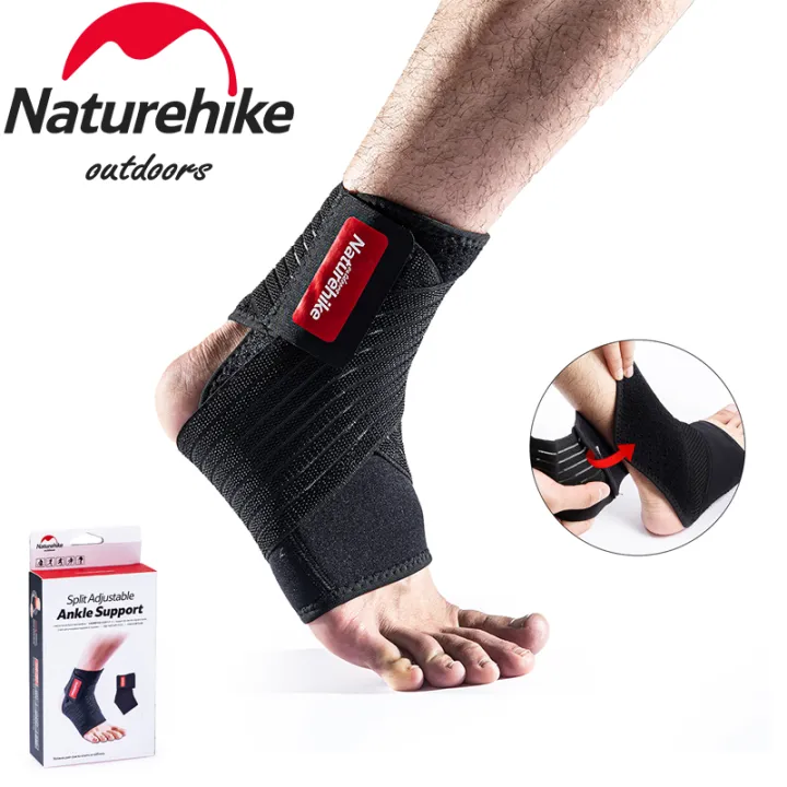 naturehike-outdoor-sports-ankle-half-knee-pads-sprain-breathable-high-elasticity-bandage-basketball-protector-portable-equipment