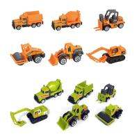 Mini Vehicle Playset Presents for Son Daughter Grandson Granddaughter Non Toxic Construction Toys Smooth Edges Sharpless