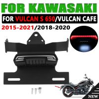 [601 XKWKZMZLLGD ร้อน]♝สำหรับ KAWASAKI VULCAN S 650 Vulcan Dudukan Plat ทะเบียนขจัดบังโคลนรถจักรยานยนต์คาเฟ่ไฟท้ายสัญญาณไฟเลี้ยว