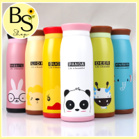 BSShop กระบอกน้ำสแตนเลส ลายการ์ตูน กระติกน้ำร้อน ขนาด 500ML