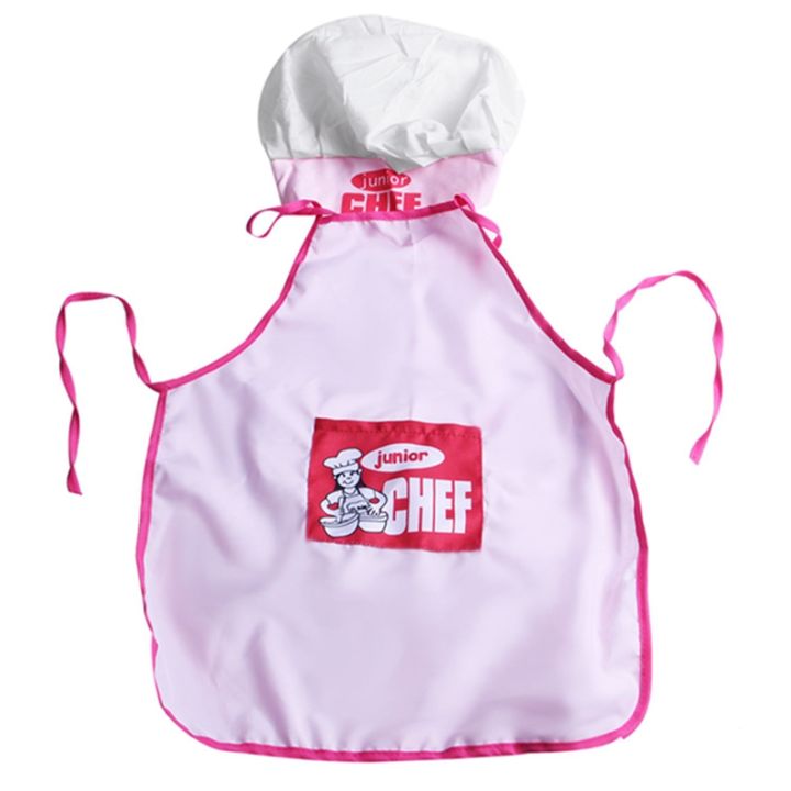 childs-kids-chef-hat-apron-cooking-baking-boy-girl-junior-gift-pink