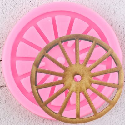 【YF】 Tires Wheel Shape Silicone Mold Sugarcraft Chocolate Fondant Cake Decorating Tools Cookie Baking Polymer Clay Candy Molds