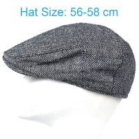 Herringbone Newsboy หมวกผู้ชายผู้หญิงสบายๆ Beret Flat Ivy หมวกสีทึบขับรถ Cabbie หมวก Unisex หมวก