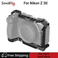 SmallRig Nikon Z 30โครงใส่กล้องสำหรับ Nikon Z 30กรงอะลูมินัมอัลลอยมาพร้อมกับฐานวางรองเท้าเย็นสำหรับไมโครโฟนและไฟ LED สำหรับ Vlogging 3858