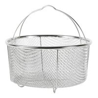 Stainless Steel Steam Basket Frying Strainer Basket Kitchen Food Mesh Colander Fried Basket