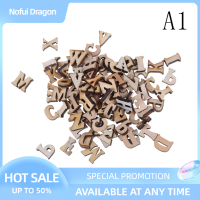 Nofui 100pcs ตัวอักษรตัวอักษรไม้ตกแต่ง scrapbooking cardmaking Craft Gift