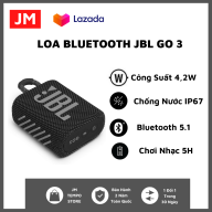 Loa Bluetooth JBL Go 3, Loa Nghe Nhạc Công Suất Lớn 4.2 W, Loa Bluetooth Bass Mạnh, Kháng Nước và Bụi IP67, Chơi Nhạc 5h, Công Nghệ JBL Pro Sound, Kiểu Dáng Di Động, Kết Nối Bluetooth 5.1, Dùng Cho LapTop, Máy Tính, Điện Thoại, TiVi thumbnail