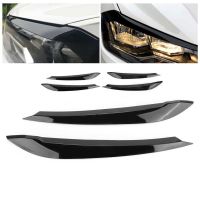 Headlight Eyelids Eyebrows Trims Sticker Replacement for Volkswagen Polo MK6 AW Standard 2018 2019 2020 2021 Headlight Eyebrow