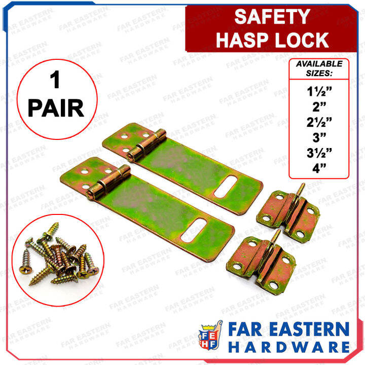 Brass Safety Hasp Lock Sold by Pair Lazada PH