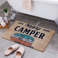 【YF】✈◈❄  Cartoon Camper Entrance Doormat Indoor Floor Rugs Absorbent Anti-slip Rug for