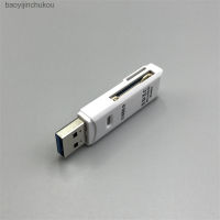 อินเตอร์เฟซ USB3.0อ่านบัตร TF ความเร็วสูง TF SD 2-In-1เครื่องอ่านบัตร SDXC Baoyijinchukou