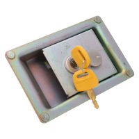 Excavator Hydraulic Pump Side Door Lock Alloy Steel Pump Side Lock with 2 Keys for Hyundai Excavator