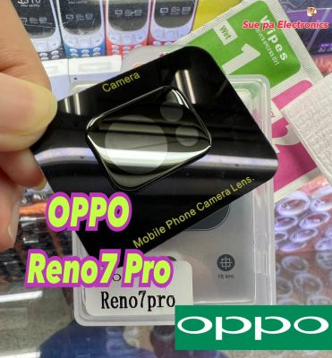 OPPO Reno 7 Pro (3D) ออปโป้ โอปโป้ ฟิล์มกันรอย ฟิล์มกระจก กันรอย ฟิล์มกระจกนิรภัยครอบเลนส์กล้อง (3D) (Black Lens)