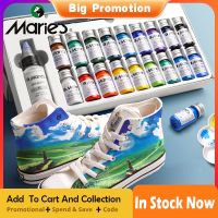 Marie’S Dope-Dyed Fiber Permanent Fabric Paint Set 12/36 Colors 10Ml/Tube Textile Acrylic Paints For Clothes Canvas Waterproof